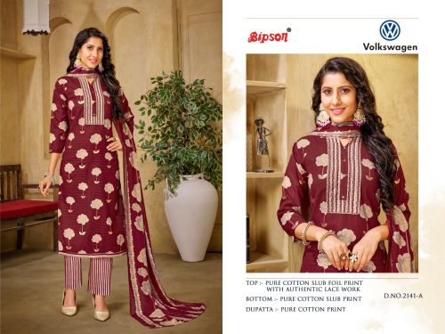 Volkswagen By Bipson Cotton Salwar Suit Catalog